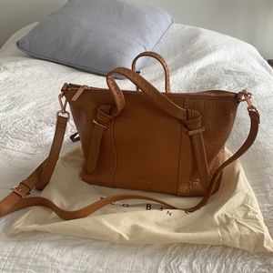 Small Olmia Knotted Handle Leather Tote